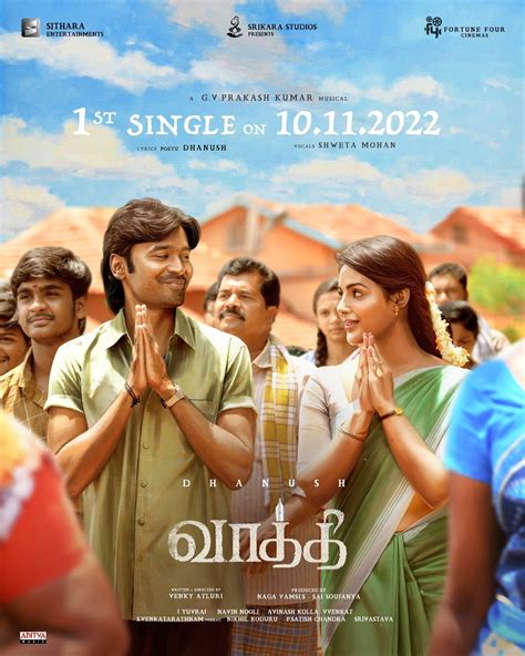 Dhanush 's period drama <b>Vaathi</b> has grossed over 100 crores at the box office, the <b>movie</b> was directed by Venky Atluri and is bilingual having. . Vaathi tamil movie download 2023